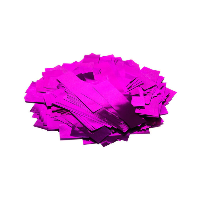 TCM FX - Metallic Konfetti Téglalapok 55x17mm - Rózsaszín - 1 kg
